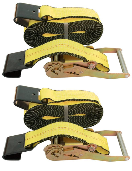 2"X30' RACHET STRAP SET WITH FLAT HOOK