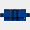 3 PIECE HEAVY DUTY LUMBER TARP SET-END - 16'X24' | MID - 22'X24' (8'DROP WITH FLAPS)